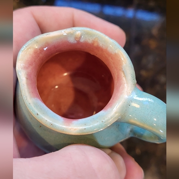 Rare Pisgah Forest Pottery Mini Covered Sugar Bowl and Creamer Set - Picture 14 of 16